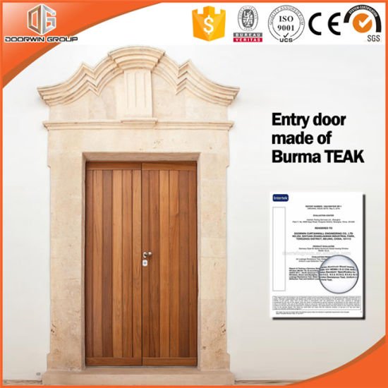 Most Popular Solid Teak Wood Interior Door for California Villa - China Interior Door, Wooden Door — product image 0