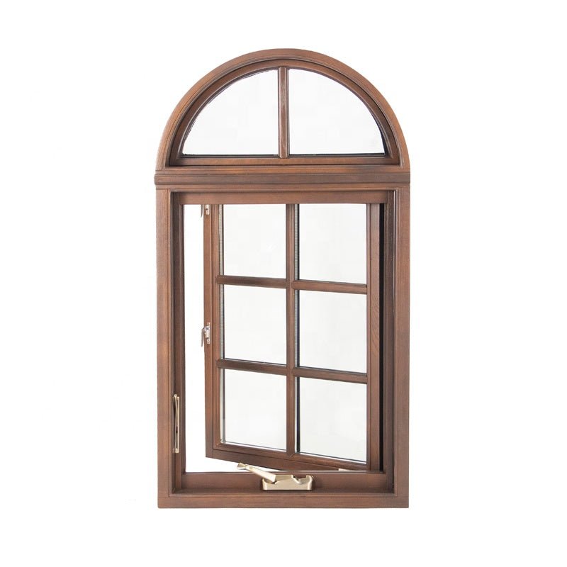 Most selling products latest grill design push out casement arch window by Doorwin on Alibaba — product image 1