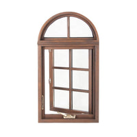 Most selling products latest grill design push out casement arch window by Doorwin on Alibaba — thumbnail 1