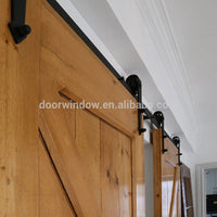 Movable glass kitchen partition panel sliding barn door by Doorwin — thumbnail 3