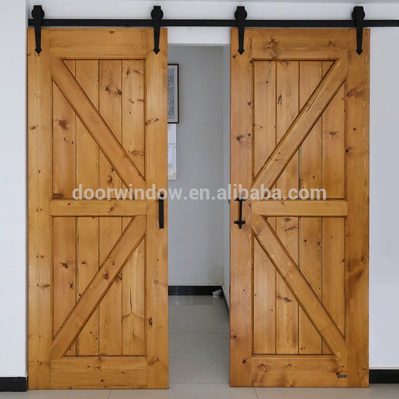 Movable glass kitchen partition panel sliding barn door by Doorwin — product image 1