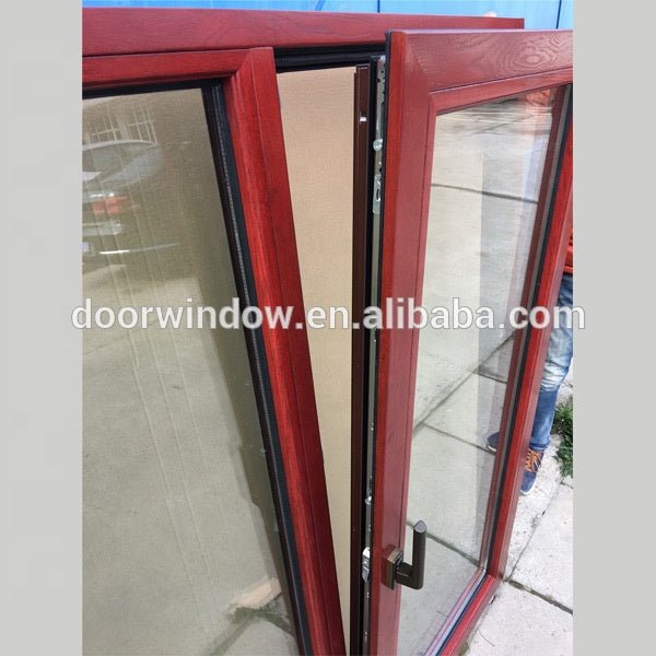 NAMI/AAMA/WDMA Certified wood clad aluminum tilt and turn French window for SAN DIEGO Client by Doorwin — product image 3