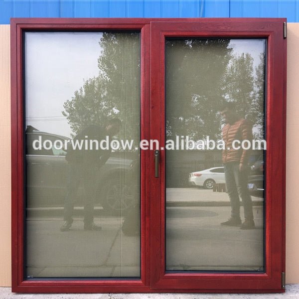 NAMI/AAMA/WDMA Certified wood clad aluminum tilt and turn French window for SAN DIEGO Client by Doorwin - Doorwin Group Windows & Doors