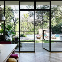 Narrow edge aluminum alloy lattice glass doors and Windows - Doorwin Group Windows & Doors