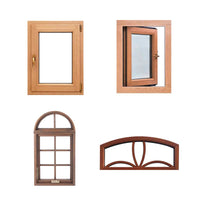 new design buy tilt and turn inward opening oak wood casement windows — thumbnail 2