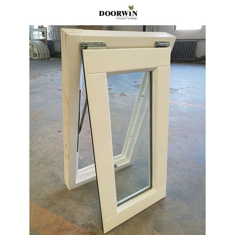 New Design Modern Standard Size Custom Top Hung Aluminum Frame Swing Bathroom Awning Casement Window alu clad windows — product image 6