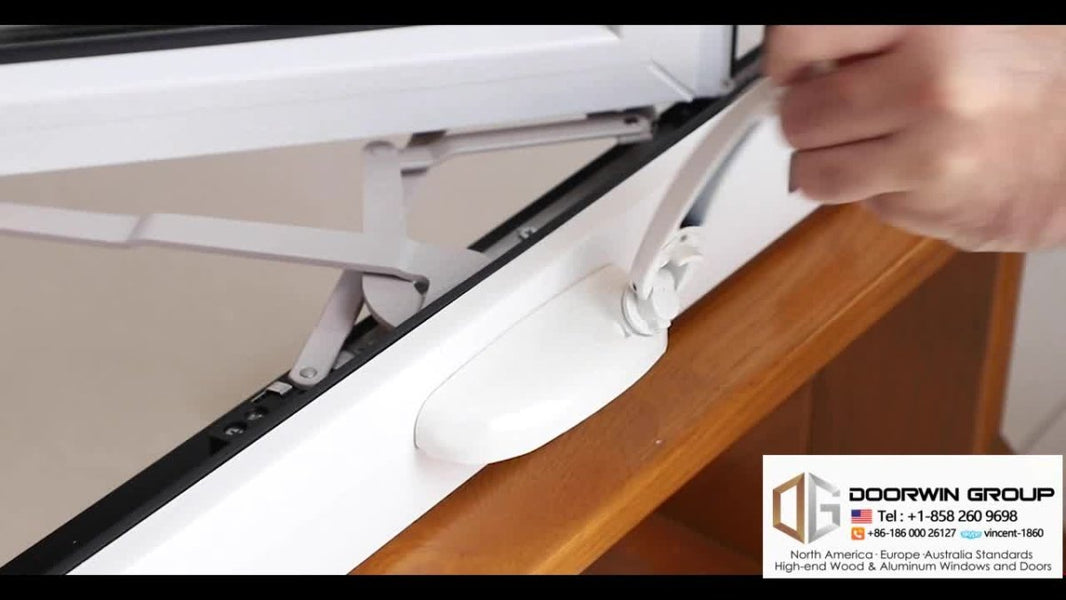 New design UPVC/PVC casement windows outward opening with hand crank opener - Doorwin Group Windows & Doors