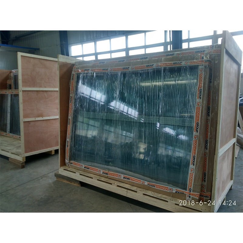 New Jersey hot sale black cheap import double toughened aluminum tilt and turn casement windows with high quality — product image 6