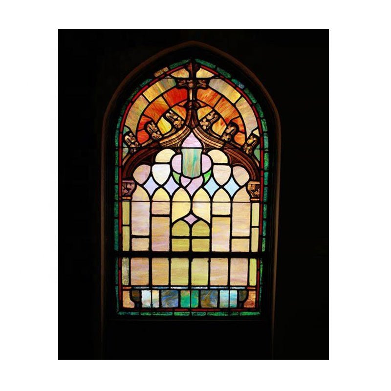 New York best selling wooden double glazed windows with stained glass — product image 3