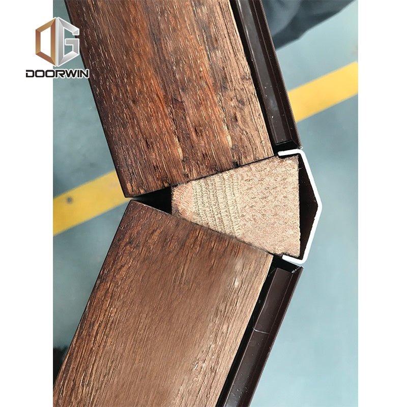 New York OAK timber bay and bow window with internal blinds inside for sale by Doorwin - Doorwin Group Windows & Doors