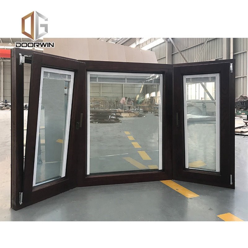 New York OAK timber bay and bow window with internal blinds inside for saleby Doorwin on Alibaba - Doorwin Group Windows & Doors