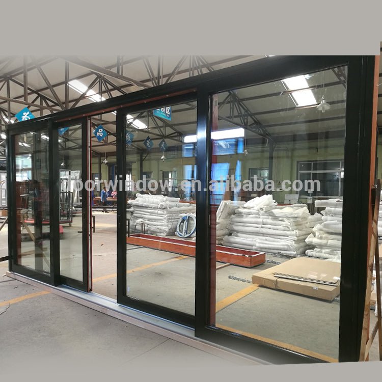 New York Texas LA commercial building three panel glass top sliding door triple glass sliding door by Doorwin - Doorwin Group Windows & Doors