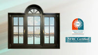 NFRC Certified Aluminum clad Wood Customized casement windows with grill tilt and turn for sale — thumbnail 1