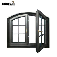 NFRC Certified Aluminum clad Wood Customized casement windows with grill tilt and turn for sale — thumbnail 4