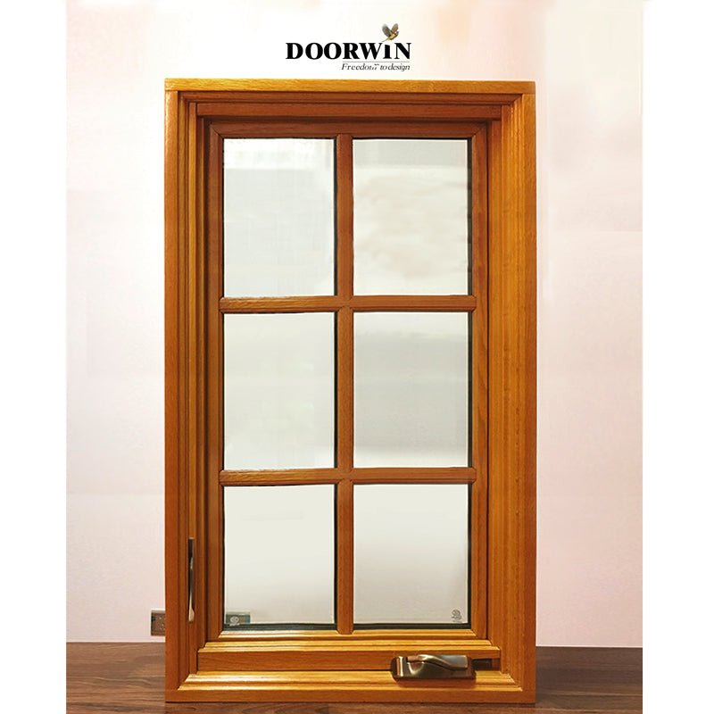 NFRC certified China Supplier picture round wood aluminium casement double glass windows Outward opening  house windows — product image 3