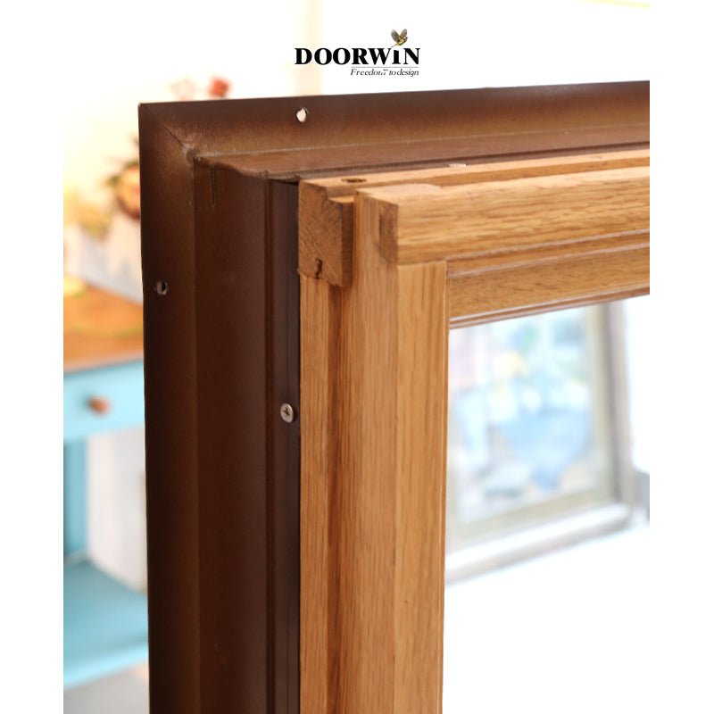 NFRC certified China Supplier picture round wood aluminium casement double glass windows Outward opening house windows - Doorwin Group Windows & Doors