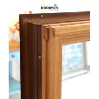 NFRC certified China Supplier picture round wood aluminium casement double glass windows Outward opening  house windows — thumbnail 6