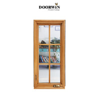 NFRC certified China Supplier picture round wood aluminium casement double glass windows Outward opening  house windows — thumbnail 2
