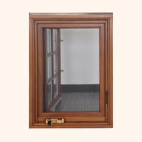 Nice appearance solid wood non finger jointed pine wood window — thumbnail 4