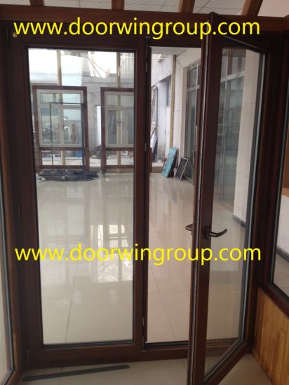 Nice Appearance Wood Aluminum French Door, European Style Solid Wood Aluminum French Door for Balcony and Terraces - China Wood Aluminium Door, Aluminium Door — product image 0