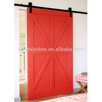 Nice looking American sliding barn door X type made of pine wood by Doorwin — thumbnail 3