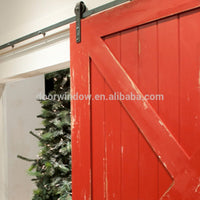 Nice looking American sliding barn door X type made of pine wood by Doorwin — thumbnail 6