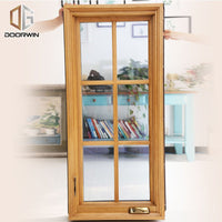 Non finger-jointed timber frame with powder coated aluminum cladding crank open window — thumbnail 15