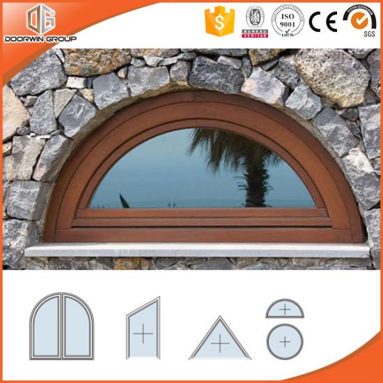Non-Thermal Break Aluminum Arched Windows with Tempered Glass - China Aluminum Window, Aluminium Window — product image 0