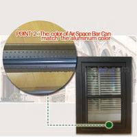Non-thermal break aluminum casement window low-e l double — thumbnail 6