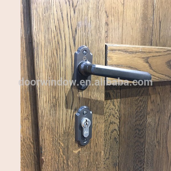 Nordic fresh style front door designs copper frame clad 3 solid oak panel wood door by Doorwin - Doorwin Group Windows & Doors