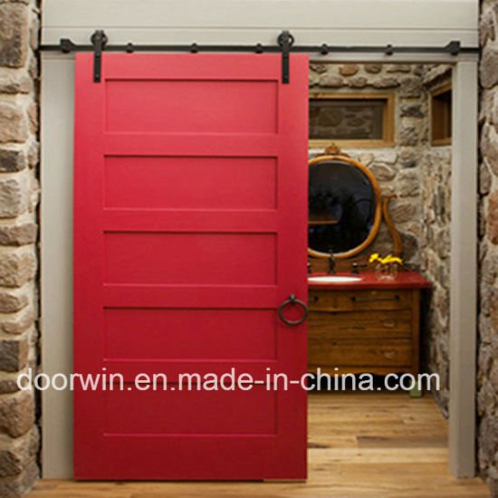 North America Hot Sale Soundproof Sliding Barn Door Solid Pine Wood Door for Sale - China Pine Wood Door, Sliding Barn Door — product image 0