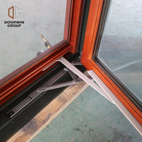 Oak Wood Aluminum Casement Window American Crank Window for Missouri Cient — thumbnail 10