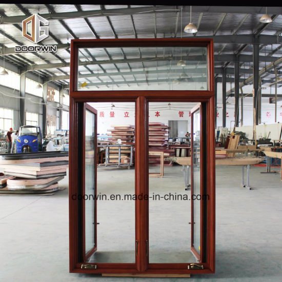Oak Wood Aluminum Casement Window American Crank Window for Missouri Cient - China Aluminium Crank Windows, Crank Window Grill Design - Doorwin Group Windows & Doors