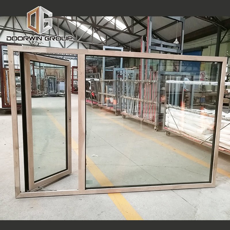 oak wood clad aluminum push out casement window — product image 3
