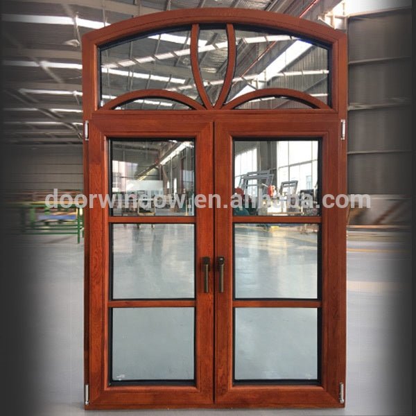 Oak wood specialty shape window with exterior aluminum by Doorwin — product image 5