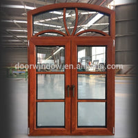 Oak wood specialty shape window with exterior aluminum by Doorwin — thumbnail 5