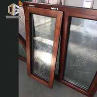 OAK wooden church window timber picture window with carved glass by Doorwin on Alibaba — thumbnail 6