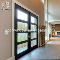OEM Factory exterior glass entrance doors front design — thumbnail 4