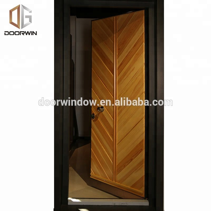One sash entry door main door designs made of oak with horizontal stavesby Doorwin — product image 2