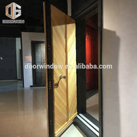 One sash entry door main door designs made of oak with horizontal stavesby Doorwin — thumbnail 6