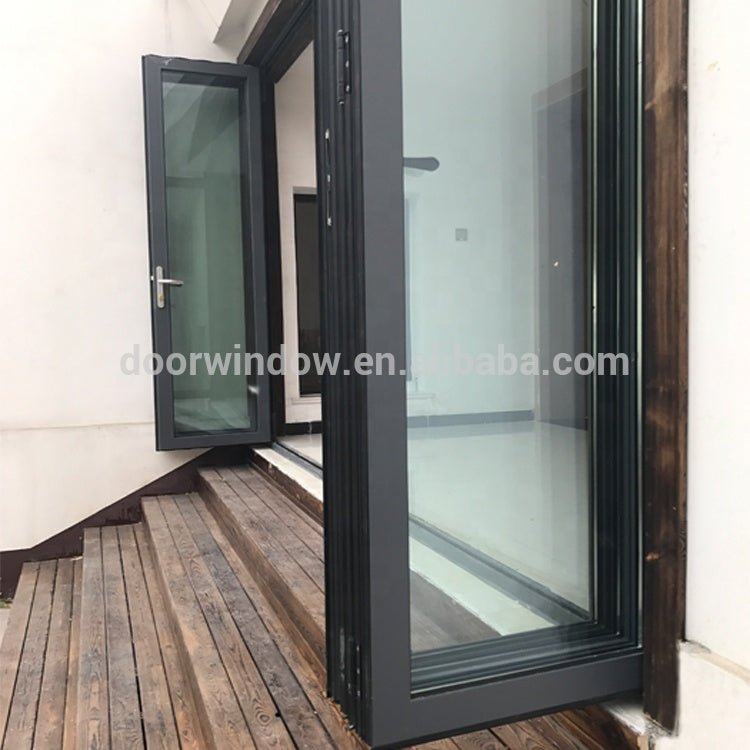 Order from china direct main entrance doors design double glass bi-folding door with low-e coating by Doorwin - Doorwin Group Windows & Doors