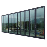 Order from china direct main entrance doors design double glass bi-folding door with low-e coating by Doorwin — thumbnail 1