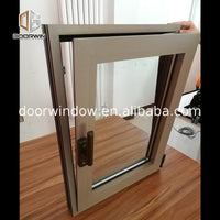 Original factory basement egress window ontario swing with built-in blind aluminum profile - Doorwin Group Windows & Doors