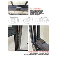 Original factory wood frame double hung windows price for sale — thumbnail 2