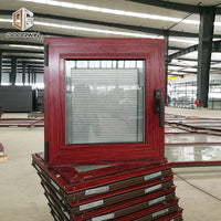 Ottawa best wood effect double glazed extruded energy saving aluminum windows — thumbnail 2