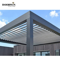 Outdoor electric pergola louver roof waterproof aluminum Pergola — thumbnail 5