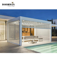 Outdoor electric pergola louver roof waterproof aluminum Pergola — thumbnail 2