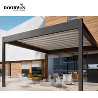 Outdoor electric pergola louver roof waterproof aluminum Pergola — thumbnail 6