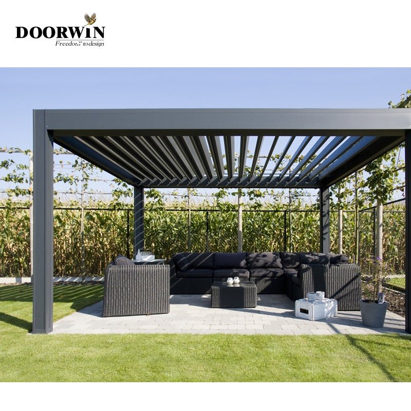 Outdoor electric pergola louver roof waterproof aluminum Pergola — product image 4