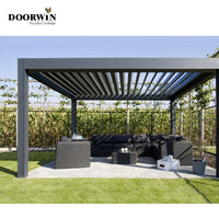 Outdoor electric pergola louver roof waterproof aluminum Pergola — thumbnail 4